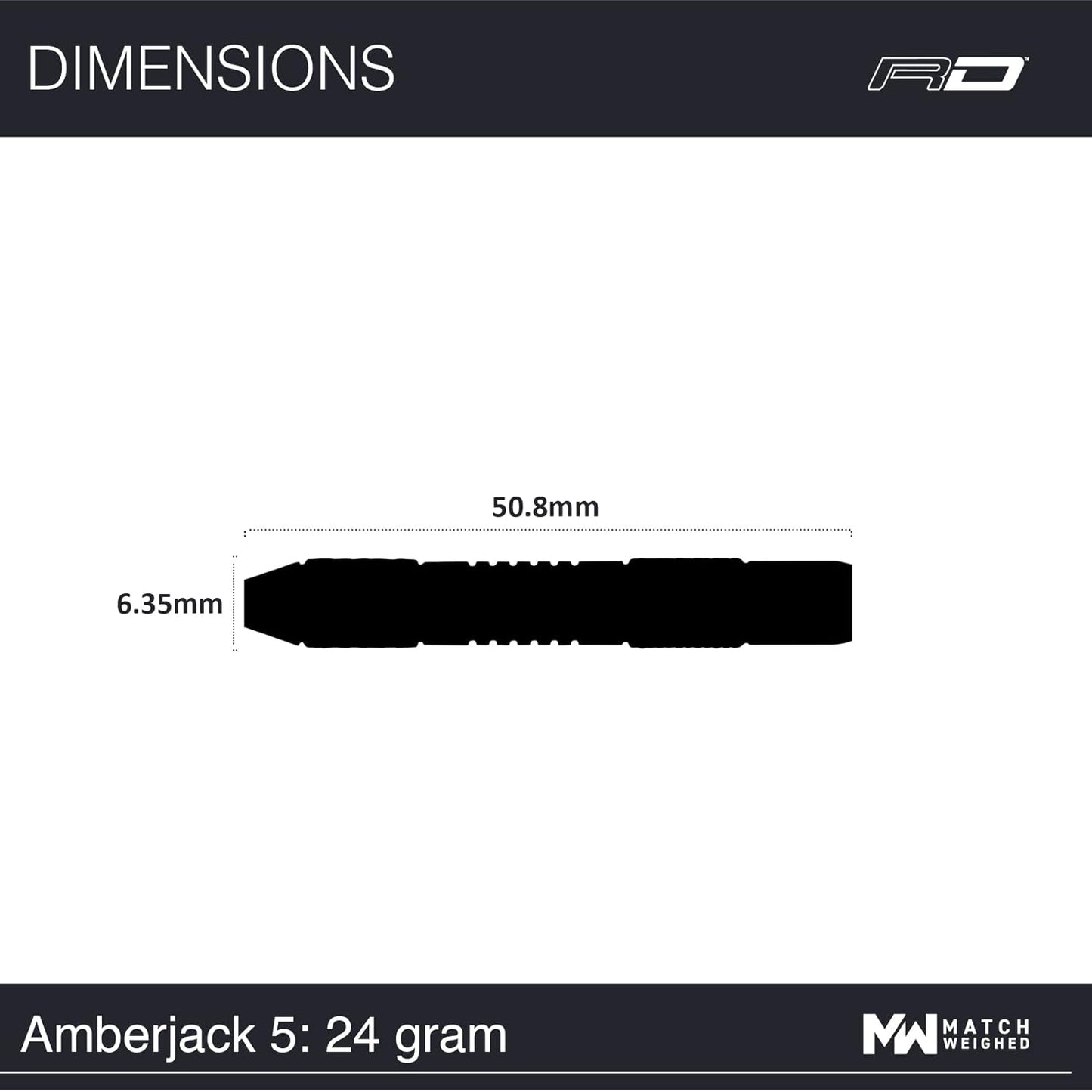 Amberjack Series Darts Set with Flights and Shafts (Stems)