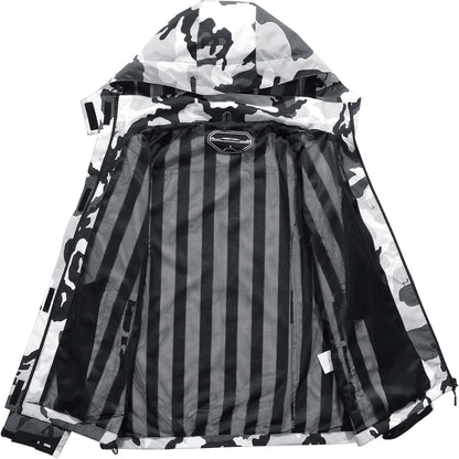 Women'S Waterproof Rain Jacket Lightweight Hooded Raincoat for Hiking Travel Outdoor