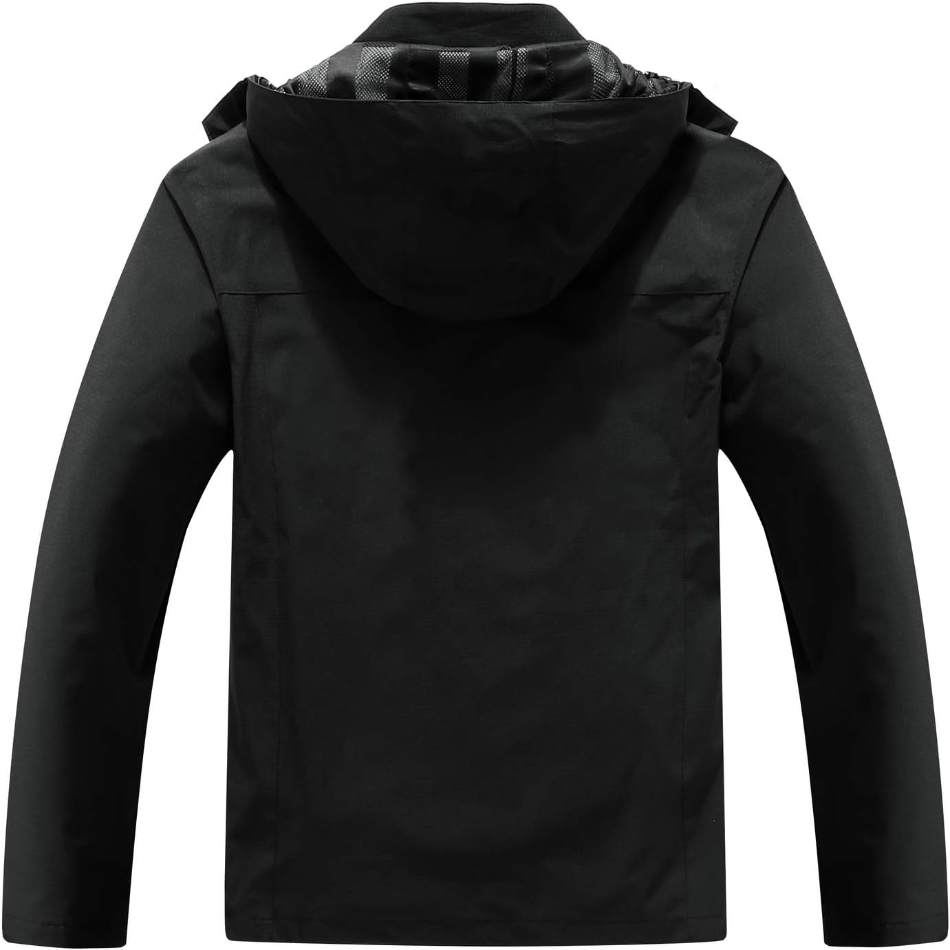 Men'S Lightweight Waterproof Hooded Rain Jacket Outdoor Raincoat Shell Jacket for Hiking Travel