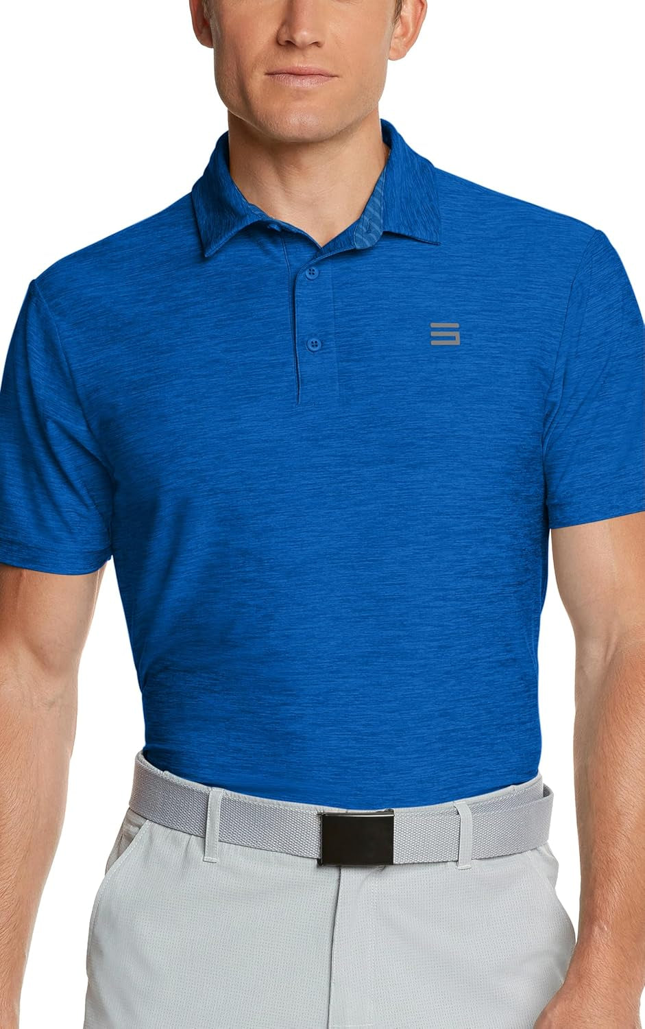 Golf Shirts for Men - Dry Fit Short-Sleeve Polo, Athletic Casual Collared T-Shirt